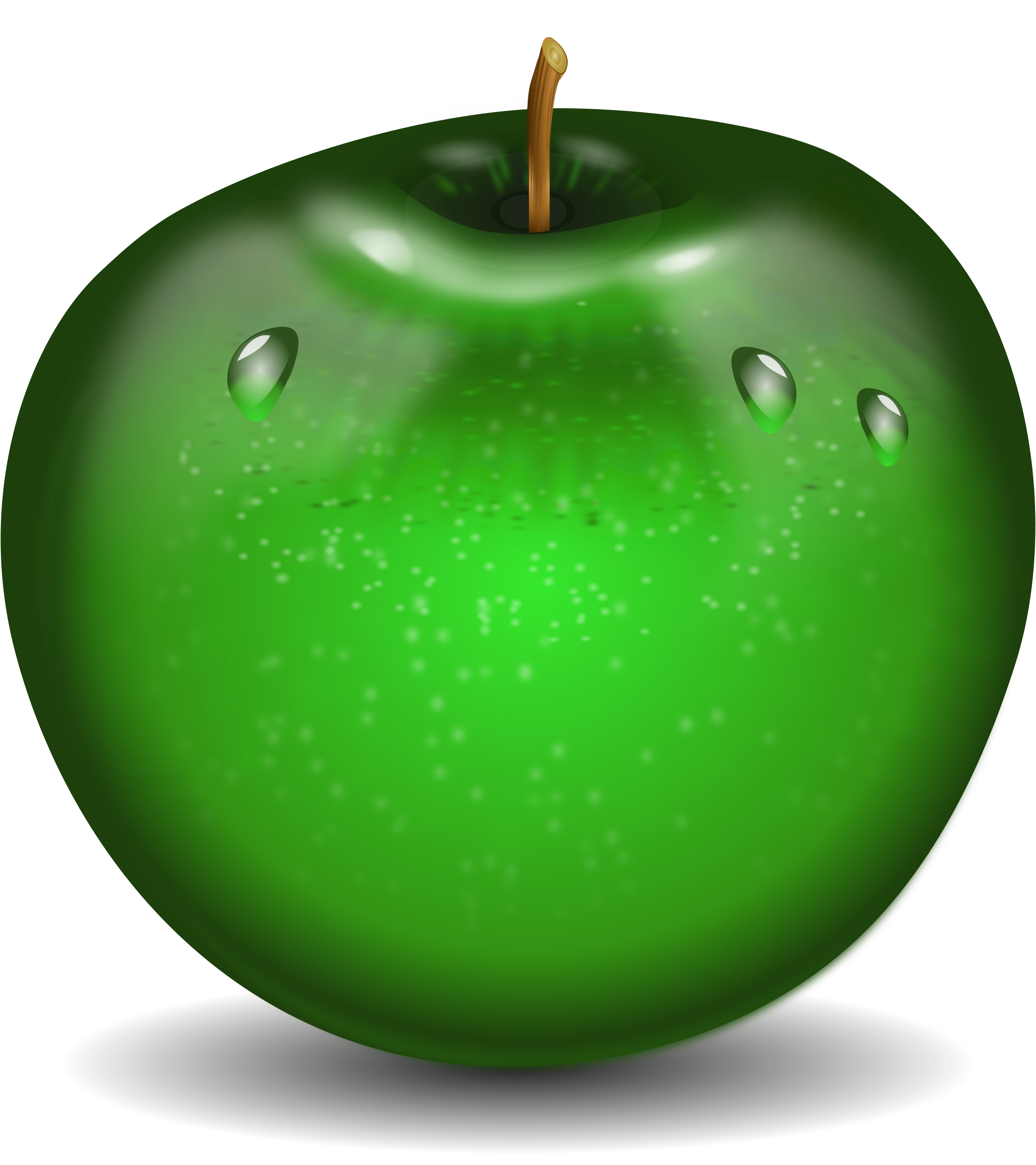 แอปเปิ้ลเขียวหยดน้ำ