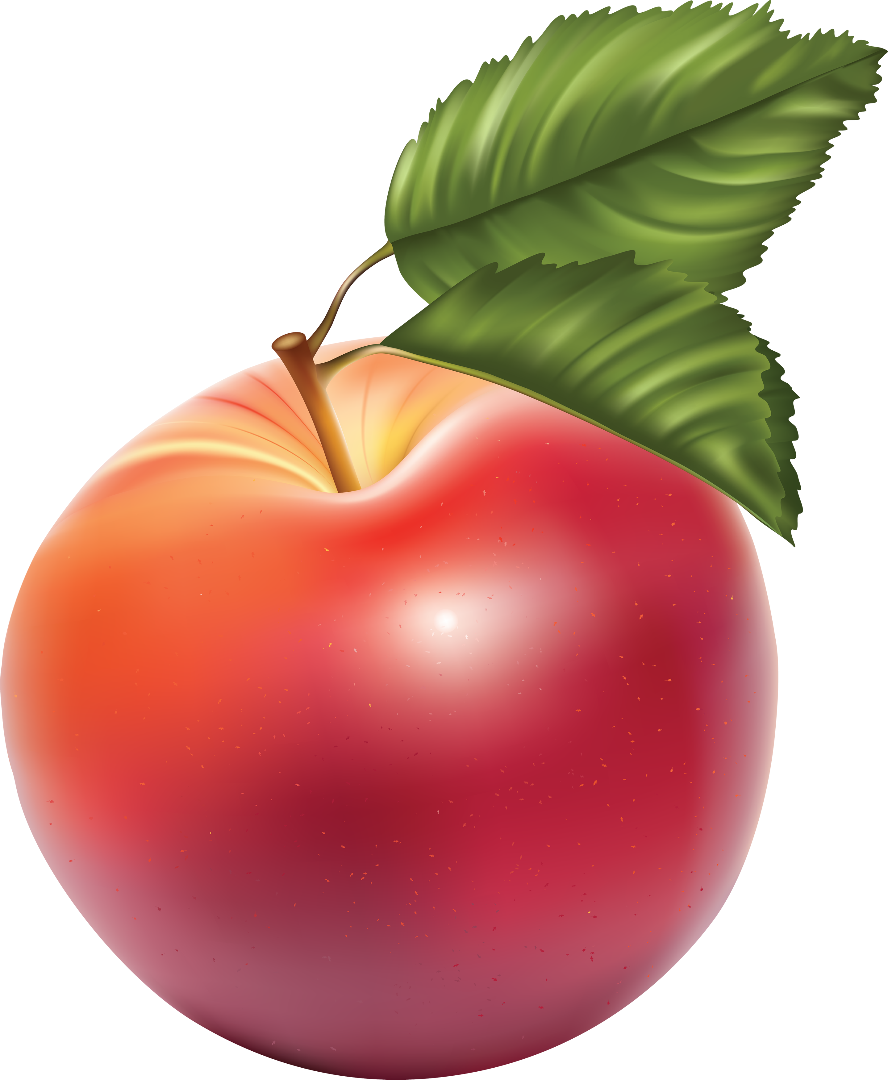 รูปภาพเรนเดอร์แอปเปิ้ลแดง