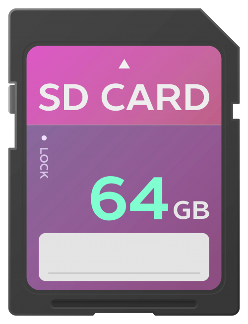 การ์ด SD การ์ดเก็บข้อมูล